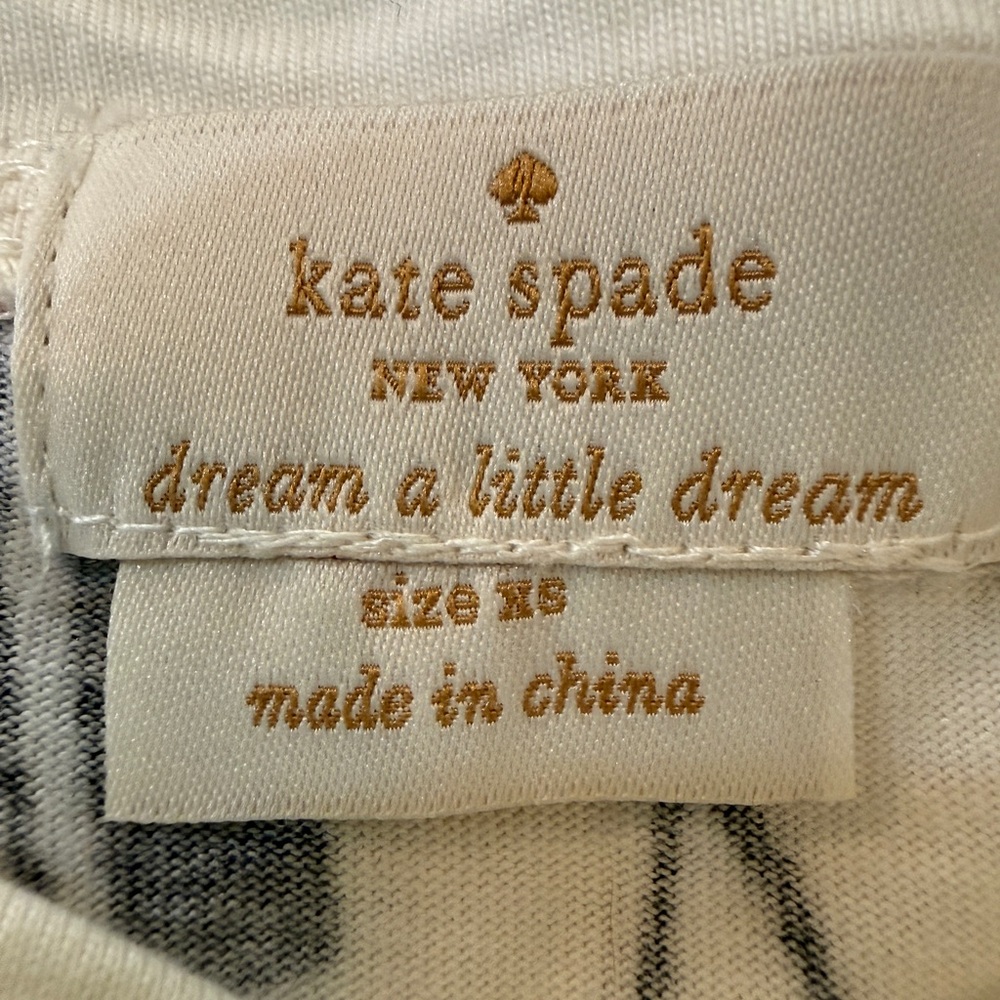 Kate Spade Dream a Little Dream Makeup Print‎ nightgown XS - Picture 3 of 8